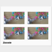 Huisgemaakte beaded braclets rechthoekige sticker (Vel)