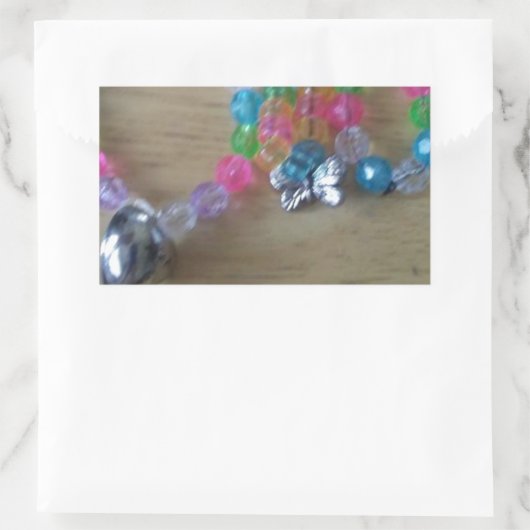 Huisgemaakte beaded braclets rechthoekige sticker (Tas)