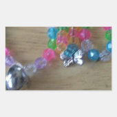 Huisgemaakte beaded braclets rechthoekige sticker (Voorkant)