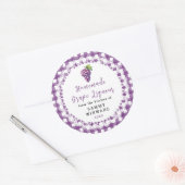 Huisgemaakte Druivenlikeur Fles Etiket (Envelop)