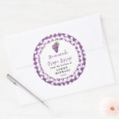 Huisgemaakte Druivensiroop Fles Etiket (Envelop)