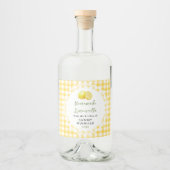 Huisgemaakte Limoncello Fles Etiket (Voorkant)