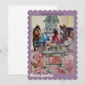 Huisgemaakte paardengoodies feestdagenkaart (Voorkant / Achterkant)