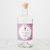 Huisgemaakte Pruimensiroop Fles Etiket (Voorkant)