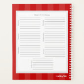 Huishoud Planner - Teddybeer - HAMbyWG (Achterkant)