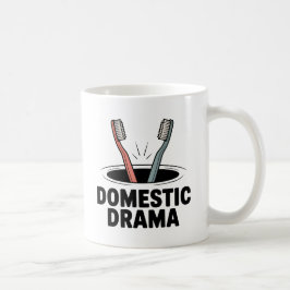 Huishoudelijk drama | relatiechaos met humor koffiemok