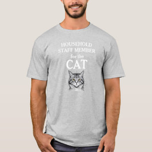 Huishoudelijk personeelslid voor de kat t-shirt