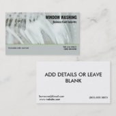 Huishoudelijk wasvenster Visitekaartje (Voorkant / Achterkant)
