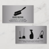 Huishoudelijke benodigdheden / Schoonmaakmiddelen Visitekaartje (Voorkant / Achterkant)