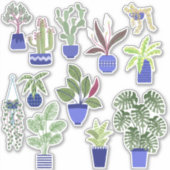 Huishoudelijke Cactus en Succulent Sticker (Voorkant)