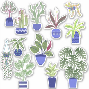 Huishoudelijke Cactus en Succulent Sticker