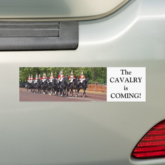 Huishoudelijke Cavalry Bumpersticker (Op auto)