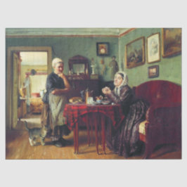 Huishoudelijke conversatie (door Konstantin Makovs Tissuepapier