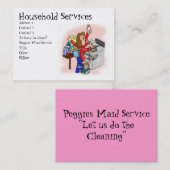 Huishoudelijke diensten visitekaartje (Voorkant / Achterkant)
