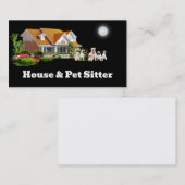 Huishoudelijke en plaatsbepaler visitekaartje (Voorkant / Achterkant)