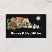 Huishoudelijke en plaatsbepaler visitekaartje (Voorkant)