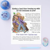 Huishoudelijke flyer (volledig aanpasbaar) (Enkel)