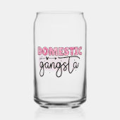Huishoudelijke Gangsta Drink Glas – Pink Funny Gif (Voorkant)