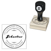 Huishoudelijke Handtekening Custom Rubber Stamp Rubberstempel (Gestempeld)