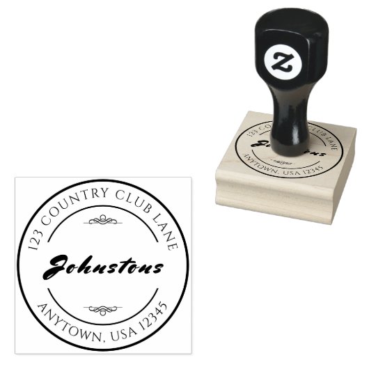 Huishoudelijke Handtekening Custom Rubber Stamp Rubberstempel (Gestempeld)