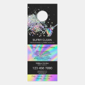 Huishoudelijke Huis Schoonmaak Maid Janitor Deurhanger (Voorkant)