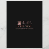 Huishoudelijke Huis Schoonmaak Maid Janitor Flyer (Achterkant)