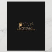 Huishoudelijke Huis Schoonmaak Maid Janitor Flyer (Achterkant)