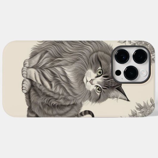 Huishoudelijke kat Case-Mate iPhone case (Achterkant (horizontaal))