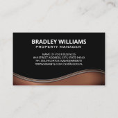 Huishoudelijke Logo | Metaalgolf Visitekaartje (Achterkant)