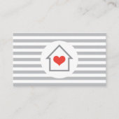 Huishoudelijke makelaar binnenhuisdecorator visitekaartje (Voorkant)