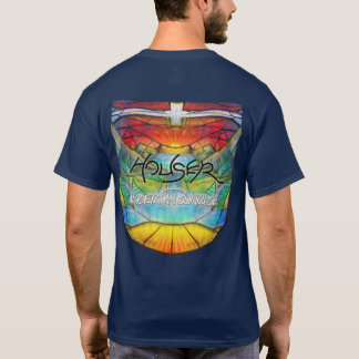 HUISHOUDELIJKE MANNEN T (TEKST VOORUIT, CREST TERU T-SHIRT