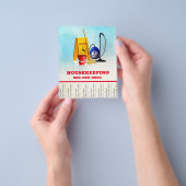 Huishoudelijke marketingmaterialen met treklap flyer (Hand)