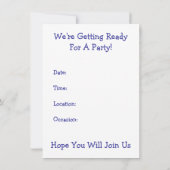 Huishoudelijke muis: Klaar voor partij Kaart (Achterkant)