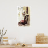 Huishoudelijke naaiwerkergierij telefonisch poster (Keuken)