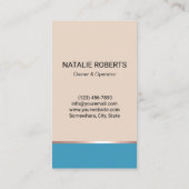 Huishoudelijke opruiming Moderne Begei & Blue Hous Visitekaartje (Achterkant)