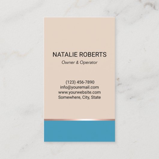 Huishoudelijke opruiming Moderne Begei & Blue Hous Visitekaartje (Achterkant)