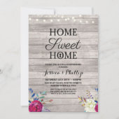 Huishoudelijke opwarmende partij Roze bloemen Nieu Kaart (Voorkant)