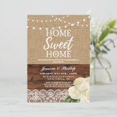 Huishoudelijke opwarmende partij Rustisch Roos Bur Kaart (Staand voorkant)