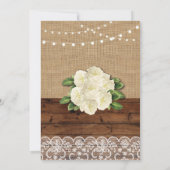 Huishoudelijke opwarmende partij Rustisch Roos Bur Kaart (Achterkant)