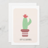 Huishoudelijke opwarming Cactus House Plant New Ho (Voorkant / Achterkant)