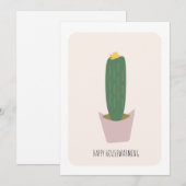 Huishoudelijke opwarming Cactus Tall House Plant N (Voorkant / Achterkant)