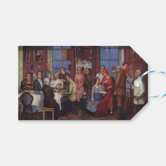 Huishoudelijke opwarming cadeaulabel (Voorkant (Horizontaal))