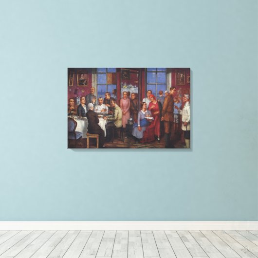 Huishoudelijke opwarming canvas afdruk (Insitu (Houten vloer))