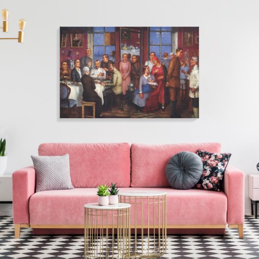 Huishoudelijke opwarming canvas afdruk (Insitu (Woonkamer))