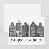 Huishoudelijke opwarming Hoekwoningen Amsterdam Re Briefkaart (Voorkant / Achterkant)