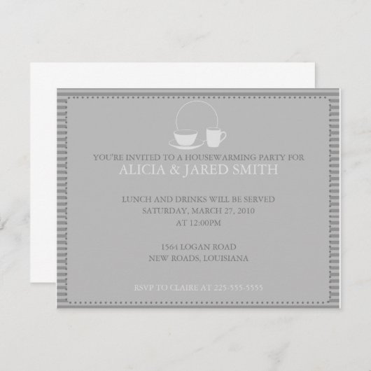 Huishoudelijke opwarming kaart (Voorkant / Achterkant)