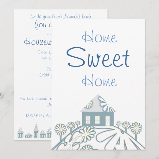 Huishoudelijke opwarming kaart (Voorkant / Achterkant)