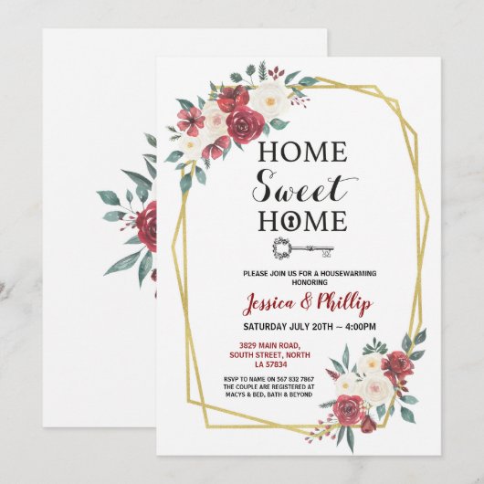 Huishoudelijke opwarming kaart (Voorkant / Achterkant)