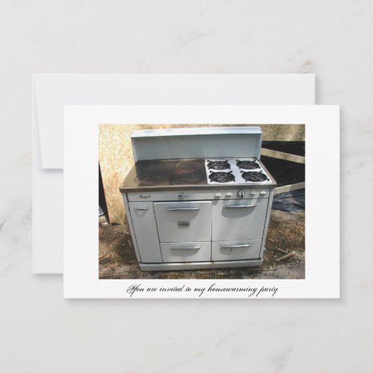 Huishoudelijke opwarming kaart (Voorkant)