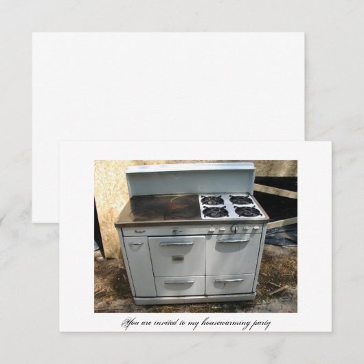 Huishoudelijke opwarming kaart (Voorkant / Achterkant)